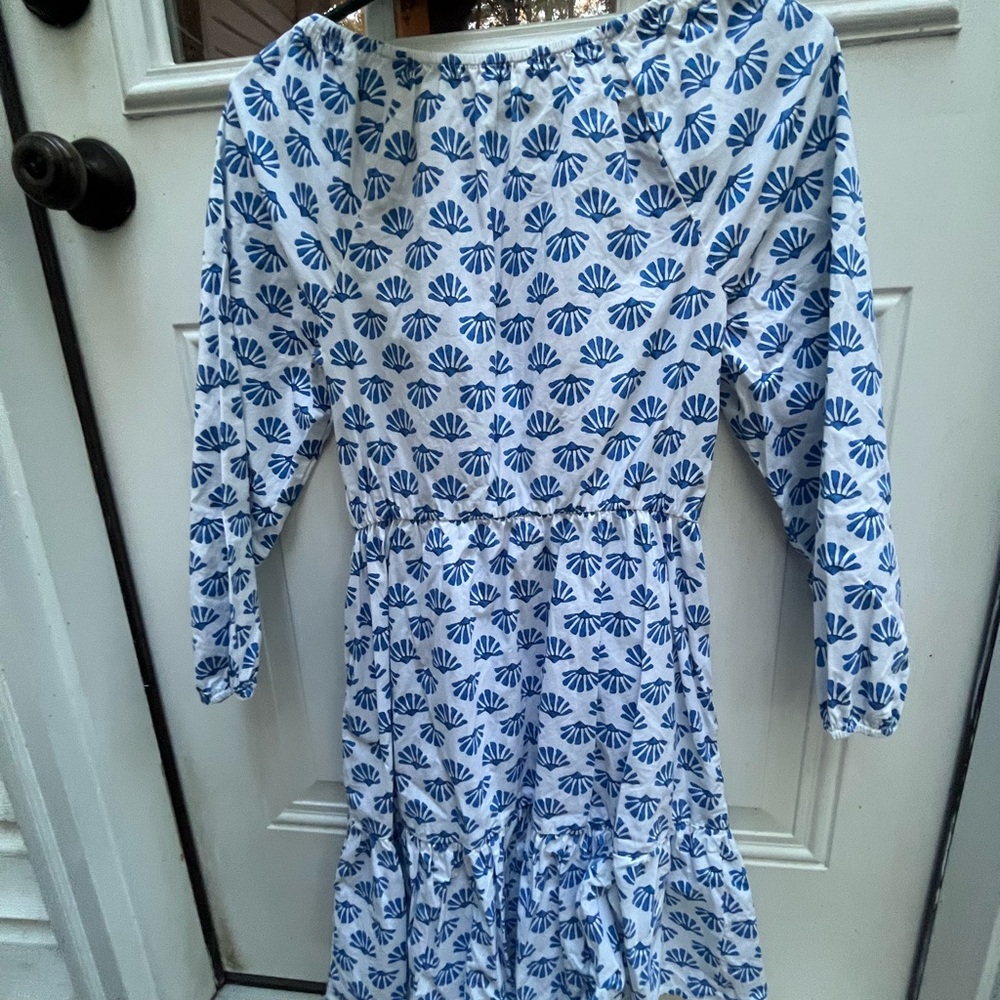 J. Crew Blue and White Print Dress Size 2